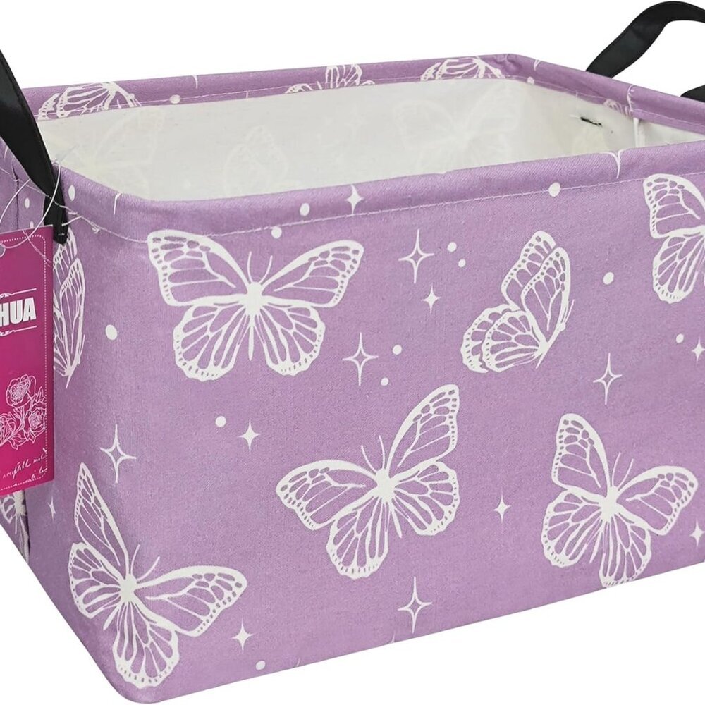 Rectangular Storage Basket Fabric Organizer Bin for Toys,Books,Clothes,Gifts,Pet